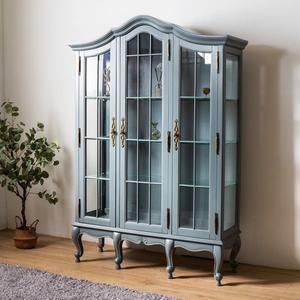 [소피아엘렌]다이아 프렌치 엔틱 인테리어 장식장 그레이