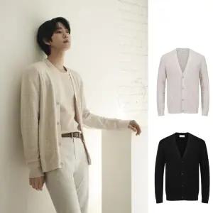 [롯데백화점]에디션 스퀘어 조직 와이넥 가디건 2종 NEE1EC1905