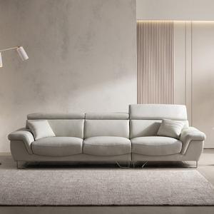 [폴로까사]로한 4인용 헤드레스트 가죽소파