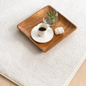 스칸디앤홈 관리쉬운 크레용 단모 러그 거실 카페트 크림 150x200