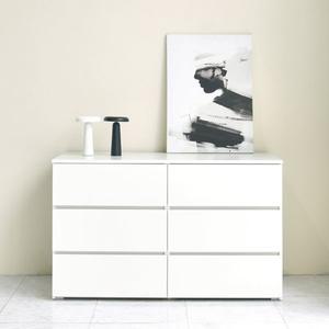 [신세계몰]트리플 화이트 빅와이드 3단 서랍장