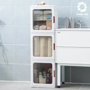 리빙톤 360 타워수납장 이동식 폴딩 수납장 틈새수납장