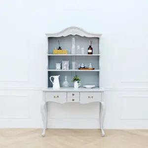 [리체갤러리] 수입 빈티지 엔틱가구 보나끄 그레이 접시장 수납장