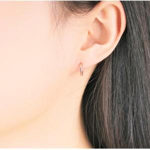 [롯데백화점]로이드 [GB] 대나무 컷팅 14K GOLD 미니 귀걸이 LOFH3018G