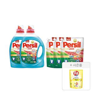 퍼실 엑스퍼트 삶음파워 2.7L, 2개+리필1.8L, 3개+증정(프릴 시크릿 오브 베이킹소다 레몬 300ml, 1개)