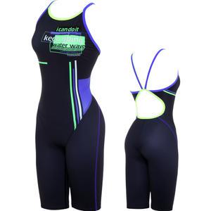 토네이도 여자 실내 수영복 반신 강습용 스윔웨어 이스트 바이올렛