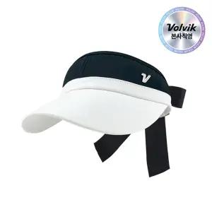 [본사직영] 볼빅 시그니처 여성 리본 바이저 썬캡 골프모자