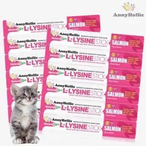 애니홀릭 엘라이신 고양이스틱 연어 송어(1p)x30개