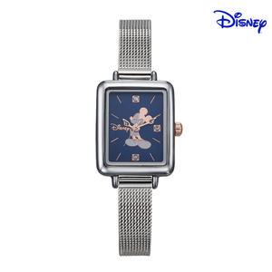 디즈니 미키마우스 여성 사각 메탈손목시계 D11019MBL