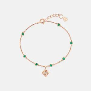 [롯데백화점]메트로시티 라 로사 비앙카 로즈 스털링 실버 팔찌 A202SB2037RPV