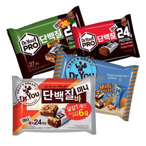 오리온 닥터유 에너지바 미니 200g+단백질바 202.5g+프로 단백질바 오리지널 170g+크런치 170g(총4개)