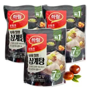 코스트코 하림 부여알밤 삼계탕 800g X 3봉 국내산닭고기 복날 보양식 간편조리