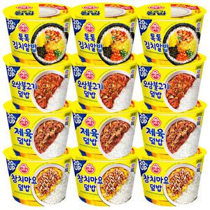 오뚜기 컵밥 각 3개 총 12개 (김치알밥+오삼불고기+제육+참치마요)