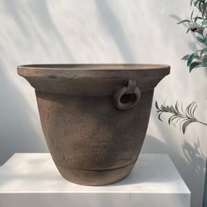 밍이네가든 대형 플라스틱 화분 빈티지 둥근고리