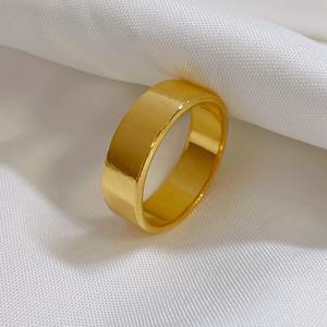 순금 24k 금 평반지 민자 남자 여자 평 링 커플 커플링 기본 반지 선물 7.5g(2)
