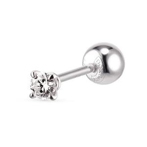 [도로시] 14k 베이직 랩 다이아몬드 4프롱 피어싱(1개)_1부_화이트