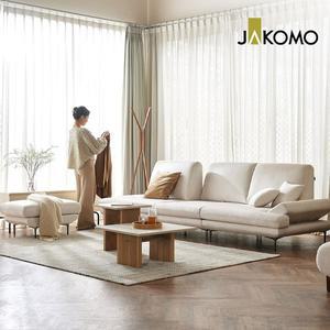 [자코모]일레븐 스윙 4인 기능성 젠위브 패브릭 소파+스툴