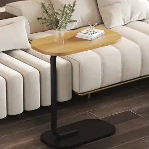 북유럽풍 이동식 쇼파 사이드 테이블, 우드