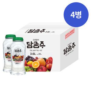 [품질보장] 아름주가 도원결의 담금주 30도 3600ml x4병 박스상품 대용량