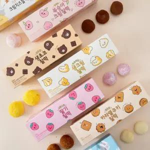 [화과방] 아이스찰떡 2박스구성(총16개) 초코/딸기/복숭아/우유/크림치즈/생크림 (택2)