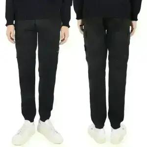 디몬트 스톤 남성 와펜 패치 카고 조거 팬츠(블랙) 8115313L1 A0129