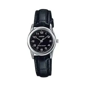 카시오 카시오 여성 가죽 손목 시계 LTP-V001L-1B
