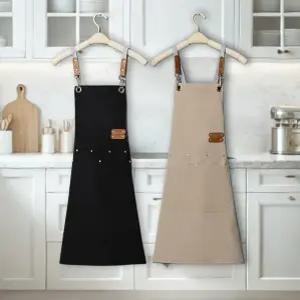아넬론  모던 스트랩 바리스타 카페 방수 앞치마 공방 주방 앞치마