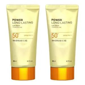 더페이스샵 파워 롱래스팅 선크림(대용량) 80ml 2개
