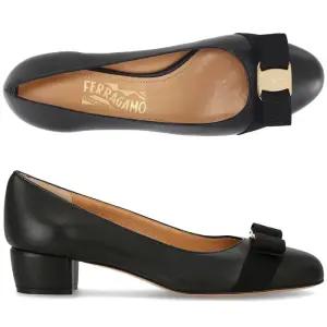 [페라가모] 바라 보우 VARA SOFT NERO 775750 여성 펌프스 힐