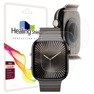 애플워치11/10 42mm 프라임 고광택 액정필름 2매 심박센서 2매