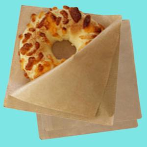 크라프트 양포 L자형 코팅봉투 13 13cm 500매 양포코팅지 스콘포장 빵포장지 와플포장 호떡포장