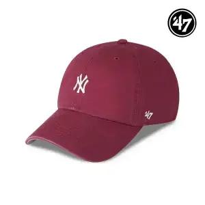 47브랜드 뉴욕 양키스 NY 스몰 로고 MLB 엠엘비 볼캡 야구 모자 카디널 B-BSRNR17GWS-CA