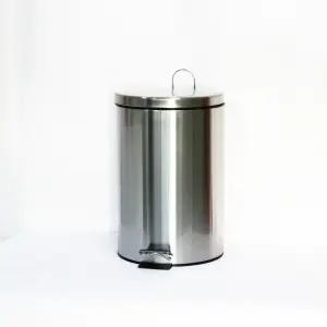 냄새안나는 스텐 페달 밀폐 종량제 쓰레기통 소형 미니 인테리어 휴지통 5리터