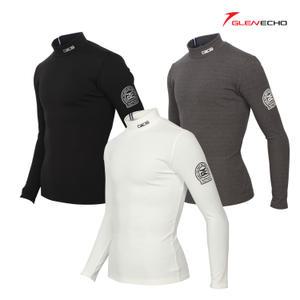 그렌에코 ges22404 남성 도톰한 프린트 반목 기모 골프이너/겨울