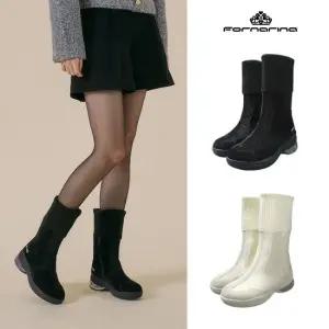 [최초가 299000] 프리미엄 UP 니트 롱부츠 F242SE01