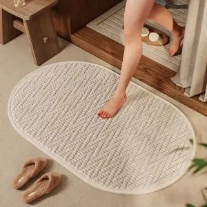 노아초이스 폭신 욕실 주방매트 빨아쓰는 흡수 극세사 러그 벨벳 발매트