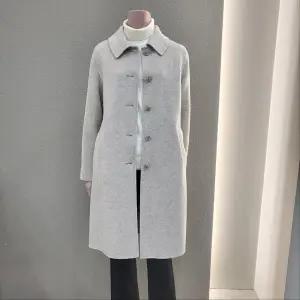 [꼼빠니아]캐시미어 울 혼방 핸드메이드 카라넥 코트 CAEW0-WCH360_IC