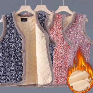 융털 누빔 촌캉스 꽃무늬 할머니 김장 조끼 엄마 겨울옷