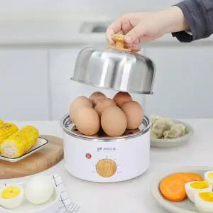 키친아트 스텐 계란찜기 타이머 스팀 전기 찜기 KA-1577S1