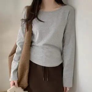 [코코블랑] 보트넥 라운딩 티셔츠