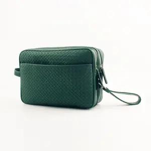 라운딩 필수 용품 라베포치 대형 골프 파우치 클러치백 가죽 오버파우치