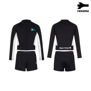 [레노마수영복]여아 클로버 래쉬가드 세트 블랙 RN-GS2E922-BK_CA