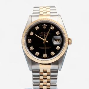 [로지워치]  데이저스트 16233G 콤비 36 남자 시계 오리지널 텐포인트 다이아 블랙 2002년