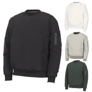 [김영주골프] 겨울 남성 포켓지퍼 방풍 패딩 맨투맨티셔츠 KMWMTS57