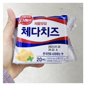 서울우유 체다치즈 20매입 400g x 1개 d31536