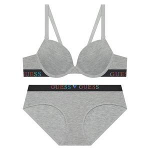 [게스언더웨어](강남점)면모달 컬러로고 캐주얼 와이어브라+팬티세트MG(GDWBRA11/PTA11)