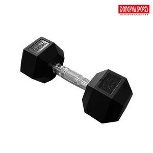 와드프랜즈 크로스핏 PEV 육각 고무덤벨 25LB 1개