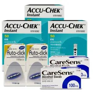 아큐첵 인스턴트 시험지 150매 + 침200 + 솜200 혈당 측정지 검사지 스트립 G