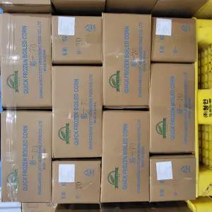 갓 삶아 냉동한 찰옥수수 박스단위,파레트단위 판매 홍찰 백찰 알록이 황찰 NON-GMO 옥수수 대한민국농산