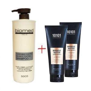 바이오메드 프로페셔널 컨트롤 밸런스 코팅 약산성 미용실 대용량 샴푸 1000ml+팩2개